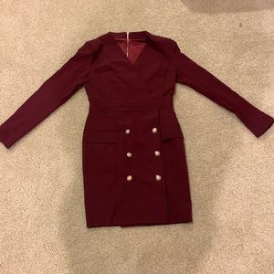 Formal tailored double buttoned dress, size M